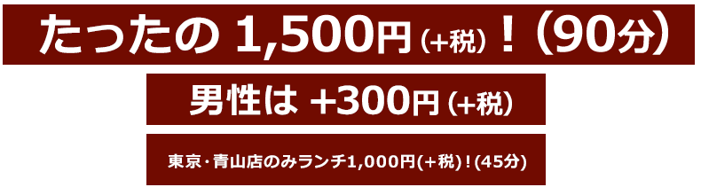 こんなに食べてもたったの1500円！（90分）