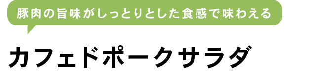 カフェドポークサラダ